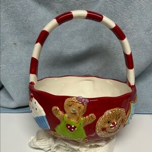 FUN HOLIDAY SUGAR & SPICE CERAMIC BOWL- NEW